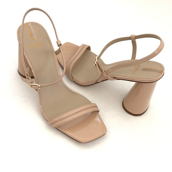 SAM EDELMAN Kit Heeled Sandal Slingback Block Heel Squared Open Toe Heels Size 9 - Picture 14 of 16